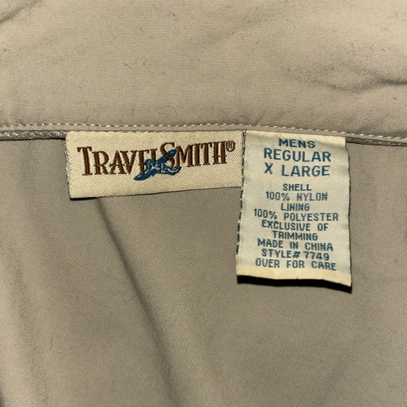 Travel Smith Men’s Vest Pockets Tan Safari Fishing - Picture 15 of 16